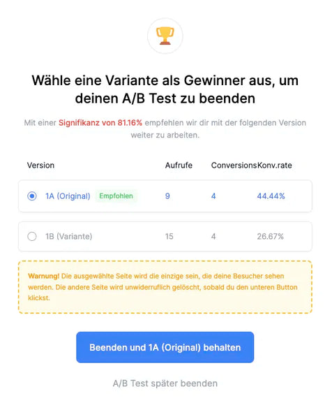 Copy Paste UBC Funnelvorlage + 30 Tage kostenloser Testzeitraum