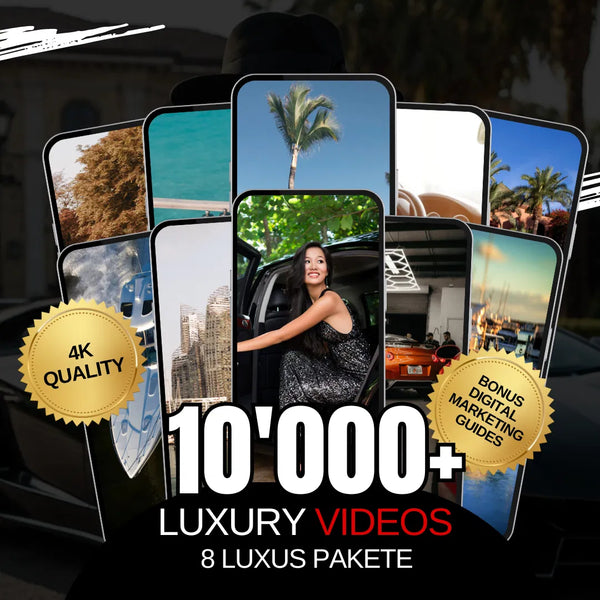 10'000+ LUXUS VIDEOS + 3 BONUS GUIDES